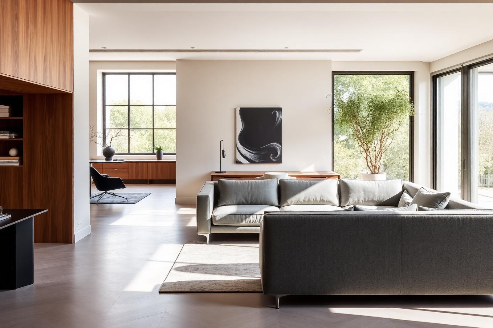 Custom built banquette seating in a modern Sarasota home